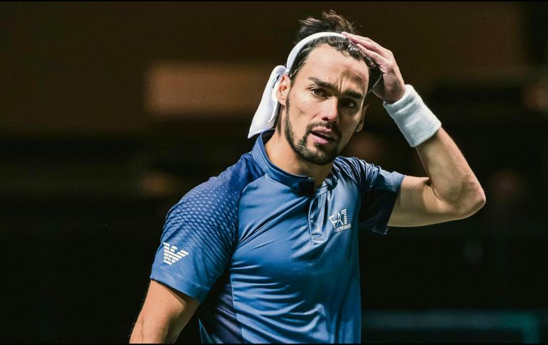 Despedida. El italiano cayó en dos sets ante Karen Khachanov. AFP