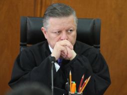 El ministro presidente de la Corte estará presente en la conferencia de prensa mañanera del Presidente. NTX / ARCHIVO