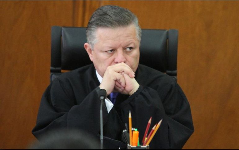 El ministro presidente de la Corte estará presente en la conferencia de prensa mañanera del Presidente. NTX / ARCHIVO