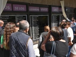 Colectivos y personal de la comisión participaron en la develación de un memorial simbólico. ESPECIAL