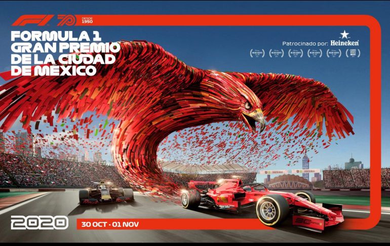 Todos los posters tienen un águila como símbolo, en directa alusión a nuestro país. TWITTER / @mexicogp