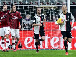 Cristiano Ronaldo fue el encargado de canjear la pena máxima por el gol del empate, cuando corría el tiempo agregado y se convirtió en el salvador de la Juventus. AFP / A. Pizzoli