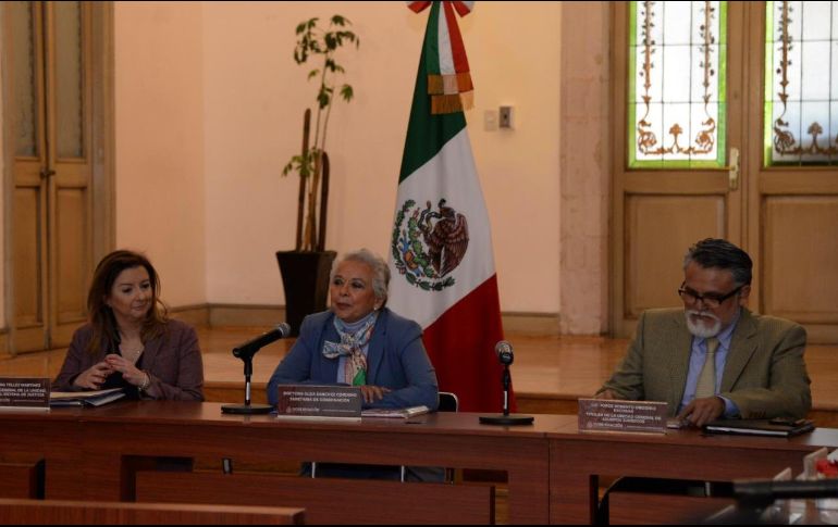 Sánchez Cordero criticó que los ministerios públicos dedican la mayor parte de su tiempo a resolver delitos patrimoniales o familiares. TWITTER/@M_OlgaSCordero