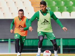 Ángel mena. El ecuatoriano (derecha) es el goleador de los Panzas Verdes. IMAGO7