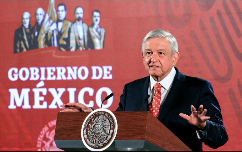 Durante su conferencia matutina, el Mandatario señaló que independientemente de las detenciones, esto ayuda mucho, porque la justicia es prevenir y ya no hay un ambiente de impunidad. NTX / J. Lira