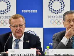 John Coates y Yoshiro Mori aseguraron que la organización de los Juegos sigue su marcha conforme a lo planeado. AFP/K. Nogi