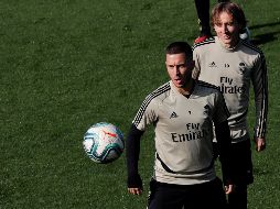 Hazard llegó a la capital de España procedente del Chelsea y se lesionó del tobillo derecho el 26 de noviembre tras un choque con Thomas Meunier en un partido de la Champions League. EFE / C. Moya