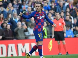 El francés Antoine Griezmann (foto), al minuto 33, y Sergi Roberto, en el 39, encaminaron la victoria culé. AFP / L. Gene