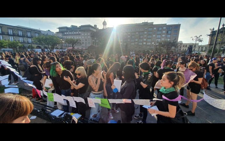 La protesta fue organizada por la asociación 