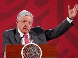 El Mandatario recuerda que en su administración no hay aumento de impuestos. EFE / J. Méndez