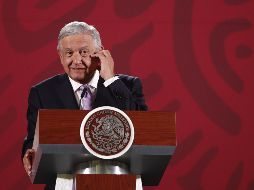 El Presidente de México Andrés Manuel López Obrador, participa este martes durante una rueda de prensa matutina en Palacio Nacional. EFE/J. Méndez