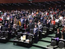 En la sesión de este martes, diputados guardaron un minuto de silencio en honor a las mujeres asesinadas. NTX/A. Guzmán