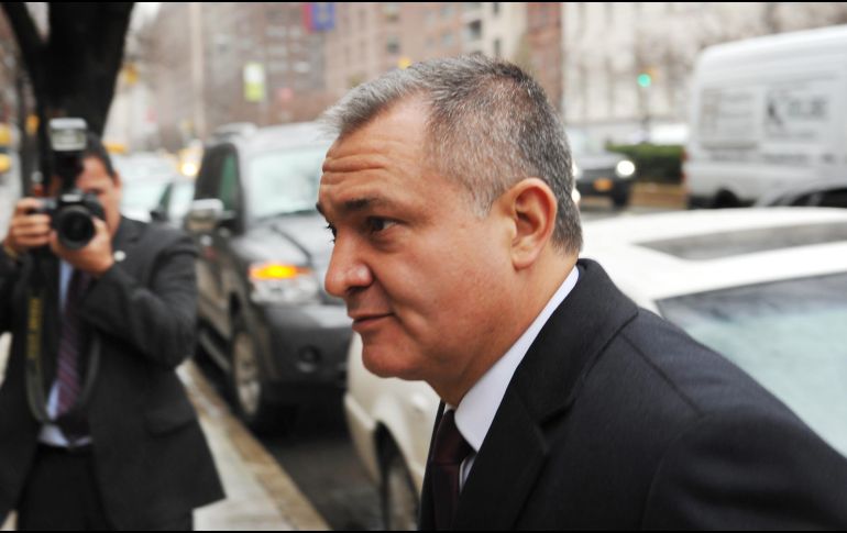 García Luna está acusado de tres delitos por narcotráfico y uno de falsedad de declaración que podrían acarrearle la cadena perpetua. NTX / ARCHIVO