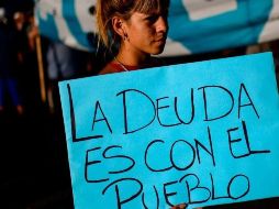 En 2002 Argentina se declaró en default en medio de grandes protestas. GETTY IMAGES