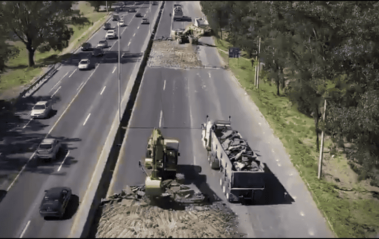 Se recomienda a los automovilistas tomar sus precauciones y atender la señalética instalada en la zona. TWITTER / @GobiernoJalisco