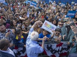 Bernie Sanders encabeza las preferencias entre los demócratas, con 30% de la intención de voto. AFP/D. McNew