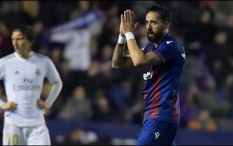 El Levante se adelantó en el marcador con un gran gol de José Morales en el minuto 79. AFP / J. Jordan