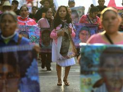 El pasado domingo 16 de febrero se registró en Chiapas un enfrentamiento entre policías y familiares de los 43, que dejó varios lesionados. NTX / ARCHIVO