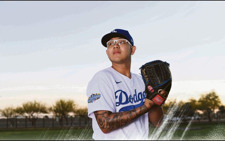 Julio Urías será el cuarto pitcher de la rotación abridora de los Dodgers. ESPECIAL