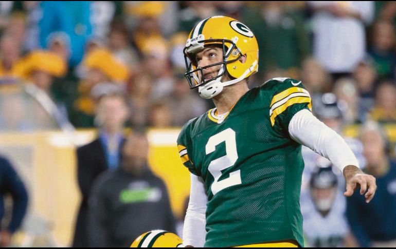 Acuerdo. Mason Crosby  (#2) llegó a un convenio por 12.9 millones de dólares. AP