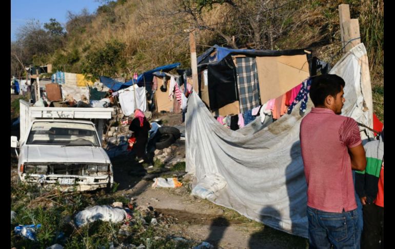 La mayoría de las viviendas estaban construidas de manera improvisada en zonas de alto riesgo. ESPECIAL/Protección Civil Jalisco
