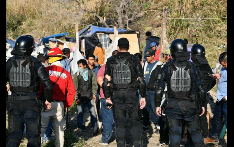 La mayoría de las viviendas estaban construidas de manera improvisada en zonas de alto riesgo. ESPECIAL/Protección Civil Jalisco