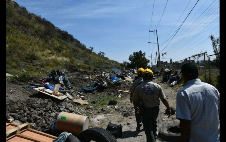La mayoría de las viviendas estaban construidas de manera improvisada en zonas de alto riesgo. ESPECIAL/Protección Civil Jalisco