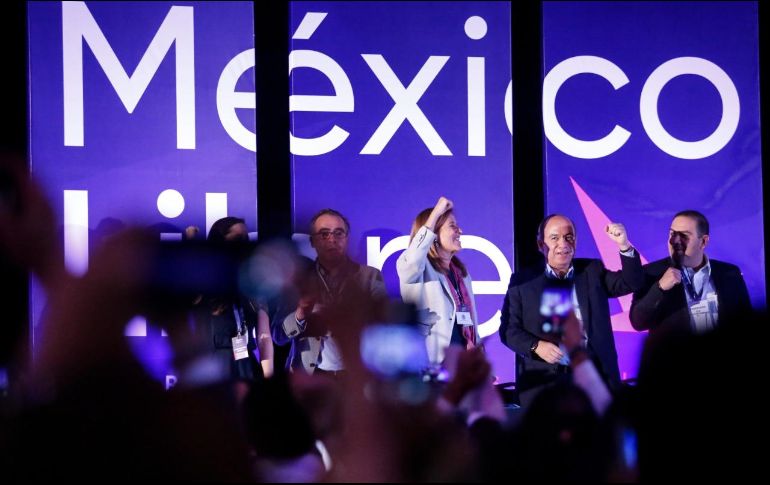 Felipe Calderón participó este domingo como orador central en la Asamblea Nacional Constitutiva. TWITTER/@MexLibre_
