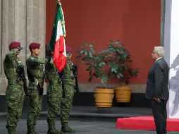 La ceremonia del Día de la Bandera se lleva a cabo en el Campo Marte. SUN / I. Stephens