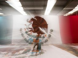 La bandera mexicana es símbolo nacional por excelencia. NTX / K. Melo