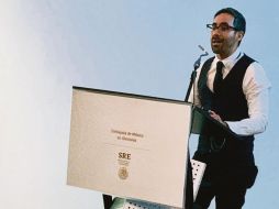 Samuel Kishi. El director, durante una convivencia llevada en la Embajada de México en Alemania, en el marco de la Berlinale. ESPECIAL