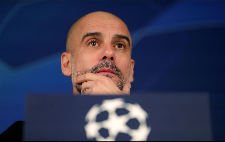 Guardiola y el Manchester City se preparan para enfrentar al Real Madrid. EFE / J. Martin