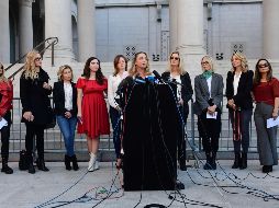 Actrices como Louisette Geiss expresaron sus dudas sobre la gravedad del estado de salud de Weinstein. AFP / F. J. Brown