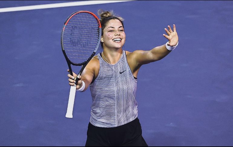 Histórica. Zarazúa se impuso ante la mejor sembrada del torneo y avanzó a la segunda ronda de la modalidad de singles en Acapulco. IMAGO7