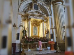 La  obra fue bajada y sustituida por otra que también retrata a la virgen de Guadalupe. EL INFORMADOR / S. Flores