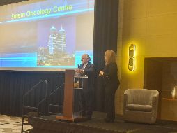 El doctor Salem vino a Guadalajara, para, entre otras cosas, capacitar a otros médicos sobre el programa ICT triplex. EL INFORMADOR / Y. Mora