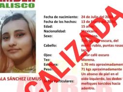 La menor se ausentó de manera voluntaria de su hogar derivado de situaciones personales con su familia. ESPECIAL