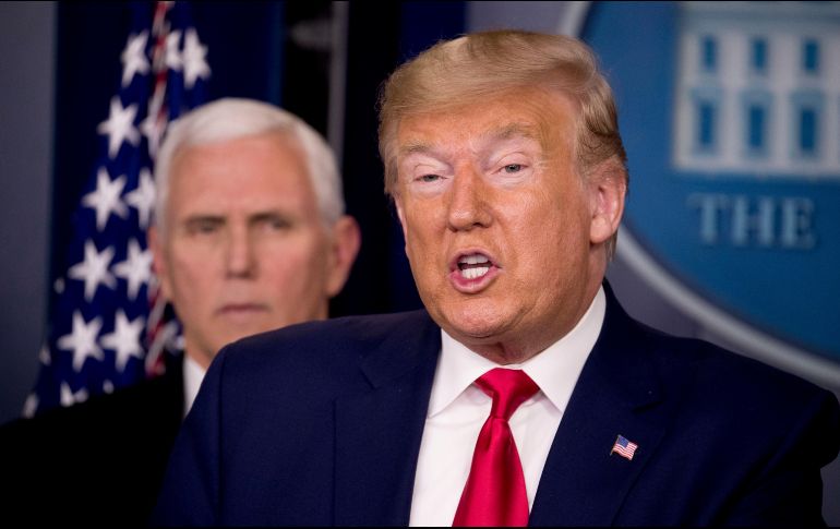 El presidente estadounidense en conferencia de prensa desde la Casa Blanca. AP /A. Harnik