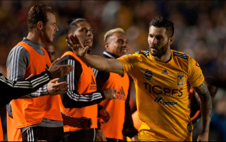 André-Pierre Gignac llegó a 125 goles con la playera de los Tigres. AFP/C. Aguilar
