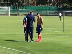 Al finalizar el encuentro, Ricardo Peláez charló con ambos elementos. EL INFORMADOR