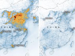 Imágenes satelitales revelan caída en la contaminación en China por coronavirus