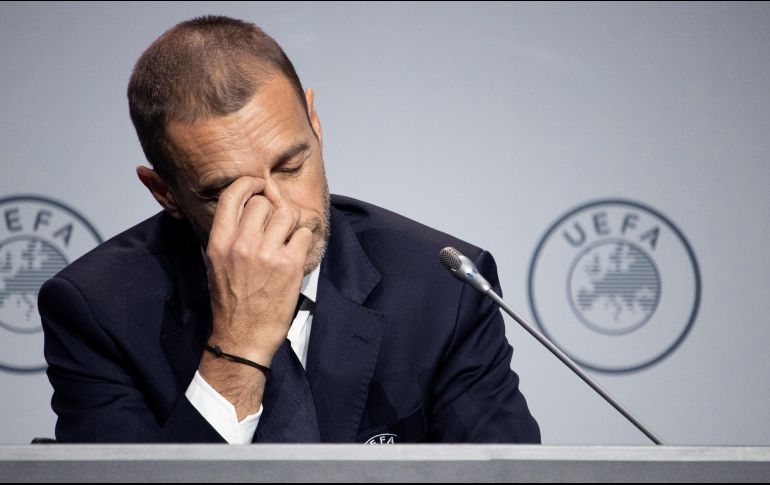 ''Tenemos preocupaciones de seguridad, de inestabilidad política, y una de nuestras preocupaciones es también el virus'', expresó Ceferin. EFE / D. Morales Urbaneja