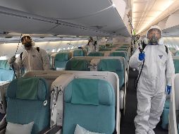 Aeroméxico es la aerolínea que tendría un elevado riesgo en sus operaciones por la disminución del flujo de pasajeros extranjeros por el coronavirus. AP/M. Suh