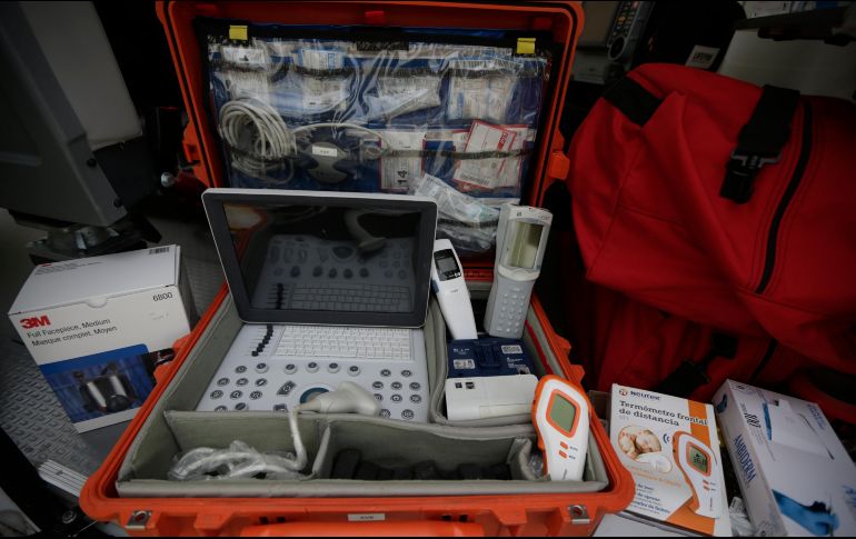 Jalisco es la primera entidad en el país que cuenta con una ambulancia del tipo NBQ (Nuclear-Biológico-Químico). EL INFORMADOR / F. Atilano