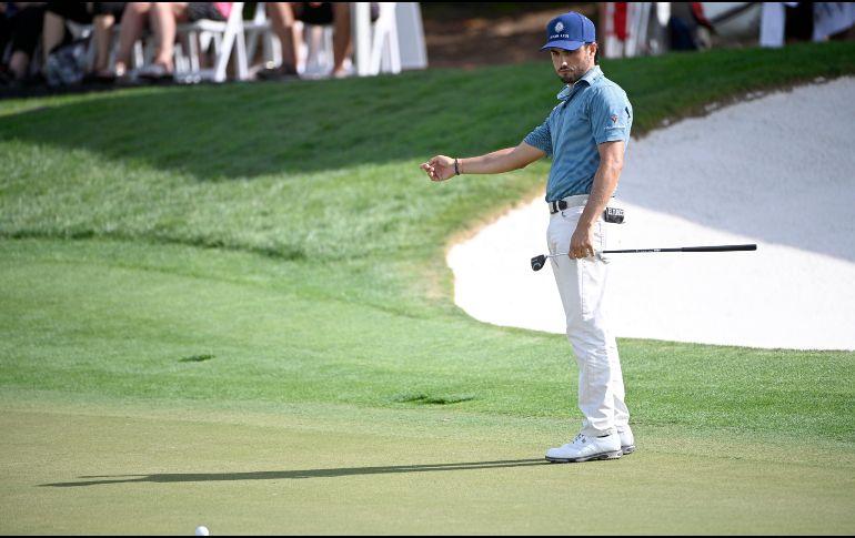 Abraham Ancer no tuvo la mejor de las actuaciones al terminar por arriba del par de campo. AP/P. Ebenhack