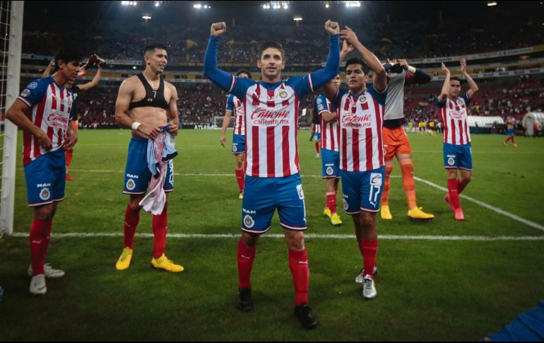 Vencedores. El Guadalajara supo neutralizar el ímpetu que el Atlas mostró en los primeros minutos y fue contundente para quedarse con un Clásico Tapatío más. EL INFORMADOR • F. Atilano