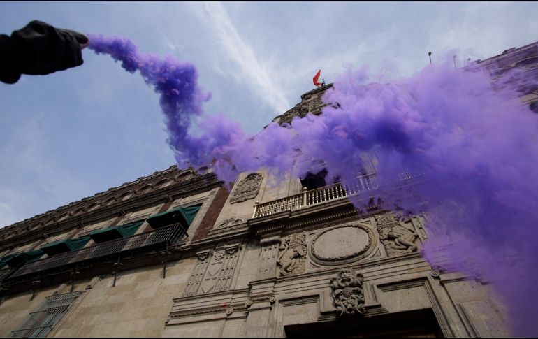 El Mandatario felicita a las mujeres que se movilizaron y reconoce a las que evitaron la violencia y que resistieron, pese a que hubo heridas asegura que no hubo reprensión. NTX / P. Hidalgo