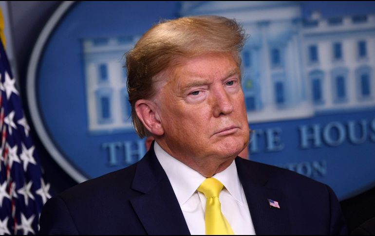 Tras su discurso, el mandatario se negó a responder preguntas de la prensa. AFP / SAUL LOEB