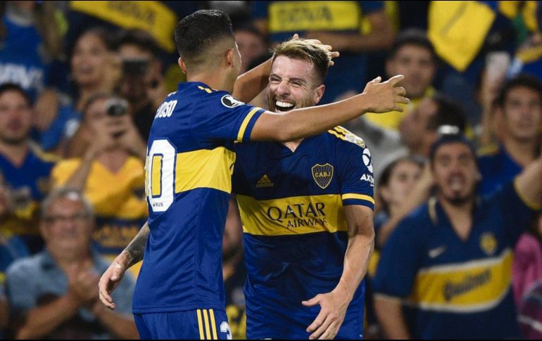 BUEN PASO. Boca venció 3-0 a Medellín.  AFP