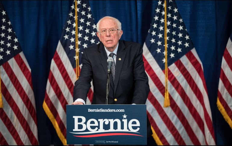 Sanders criticó el sistema migratorio de Trump, y defendió un alza del salario mínimo y una reforma del sistema de salud para dar cobertura universal. AFP/S. Eisen